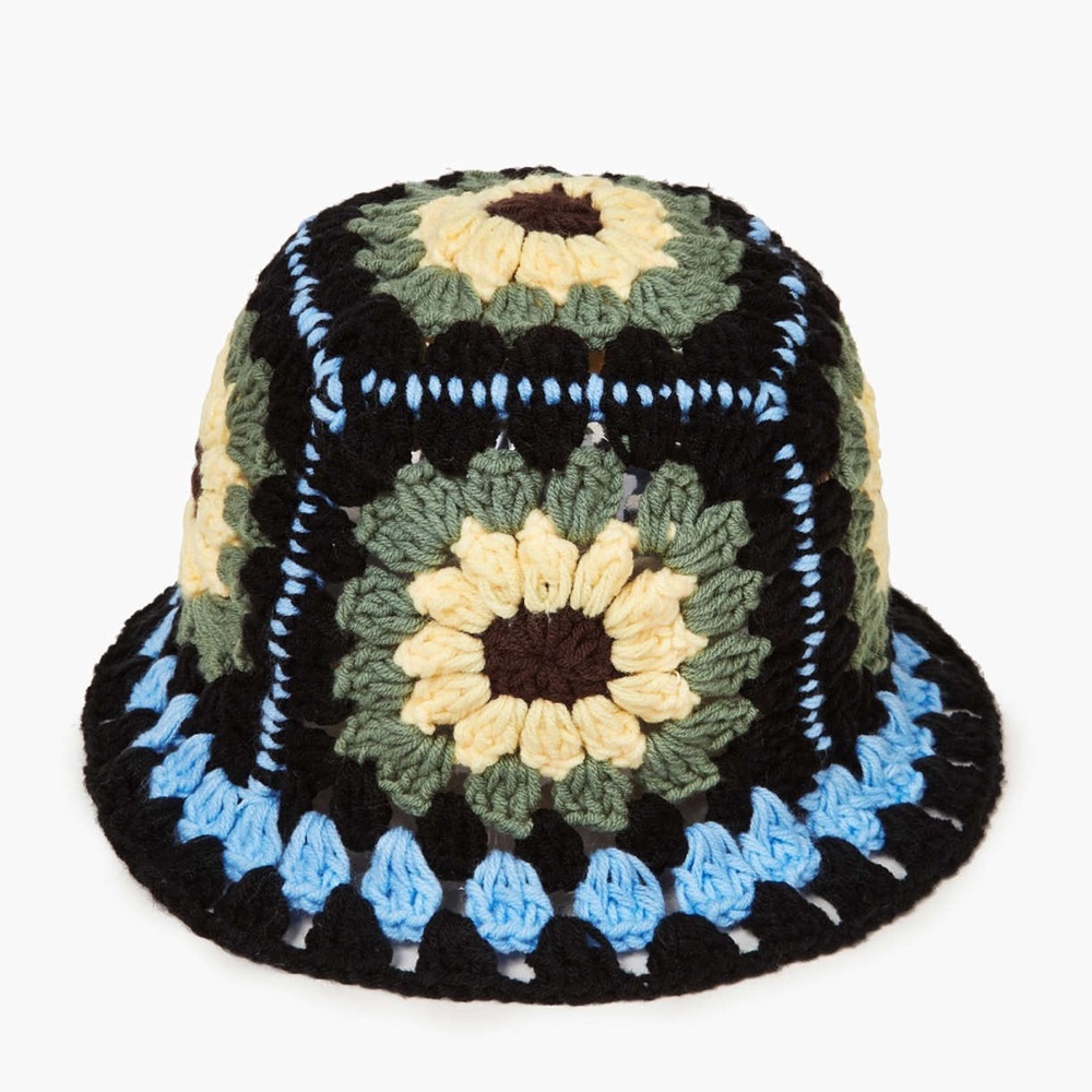 NWT Cider Crochet Sunflower Bucket Hat, stylish cap for looking cute! - Picture 14 of 14